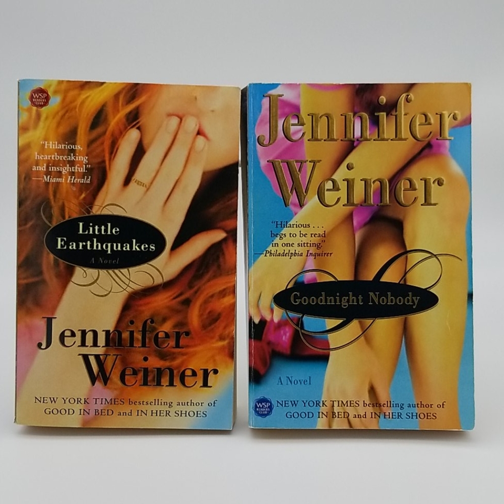 Little Earthquakes & Goodnight Nobody Jennifer Weiner Book Lot